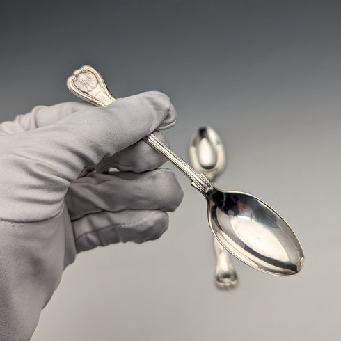 1914年頃 英国アンティーク 純銀製ティースプーン ペア Mappin & Webb
